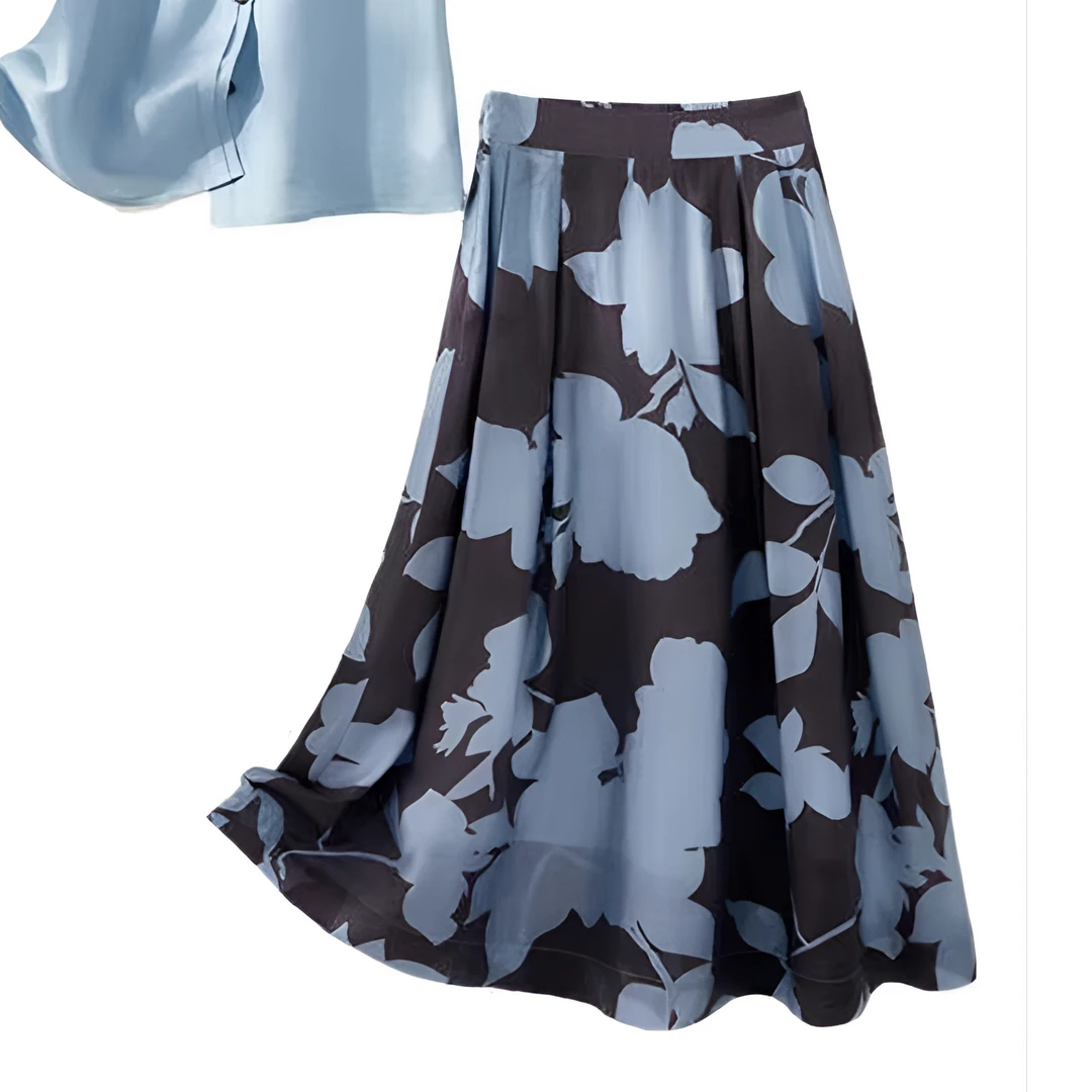 【892半身裙】 薇乐复古韩版通勤大摆裙子长裙气质时尚