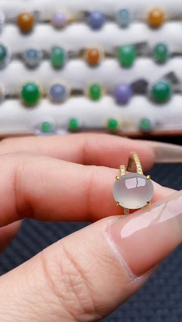 银S925镶嵌戒指翡翠4230