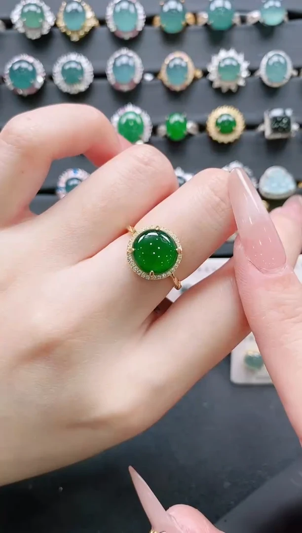 【闪购商品】翡翠戒指银S925镶嵌11111111