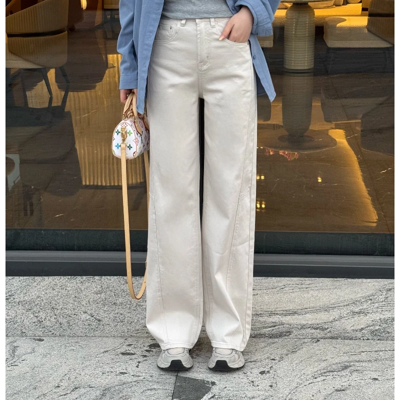 宿慕SUMU 女款休闲牛仔裤 2-27春季2025新款时尚百搭休闲裤M000HG