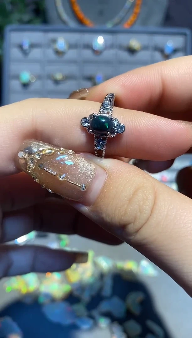 【闪购商品】欧泊戒指合金戒指