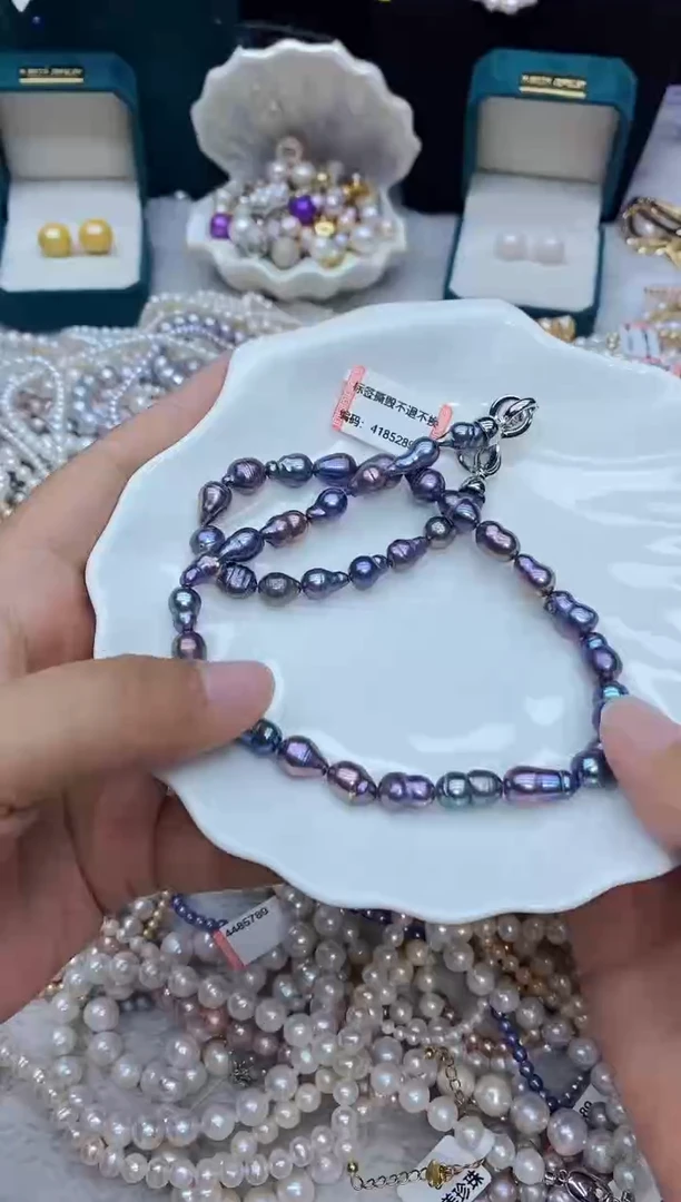 淡水珍珠未镶嵌项链珍珠项链