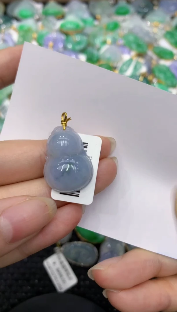 【闪购商品】翡翠颈饰18K金镶嵌8888888888