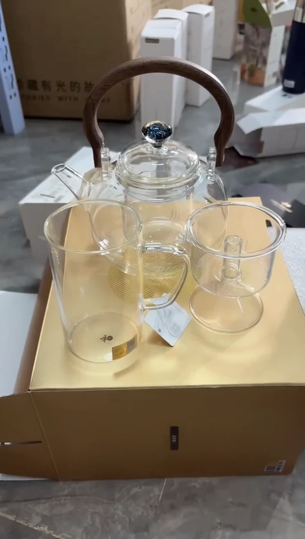 【闪购商品】禾器-雅澜壶-透明色+禾器清简杯透明
