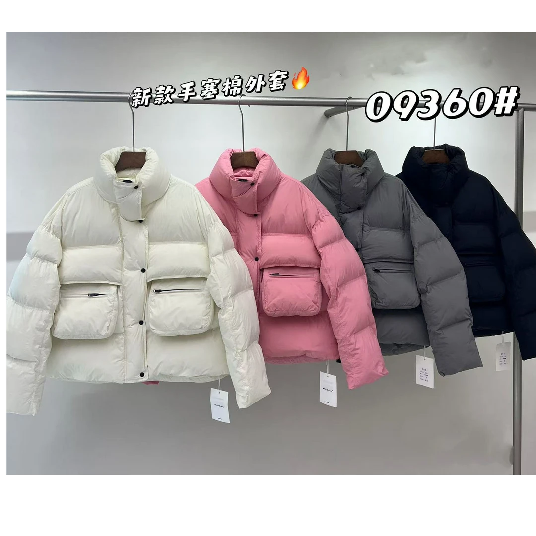 十三行紫木衫-冬季福秒加厚手塞棉棉服#09360