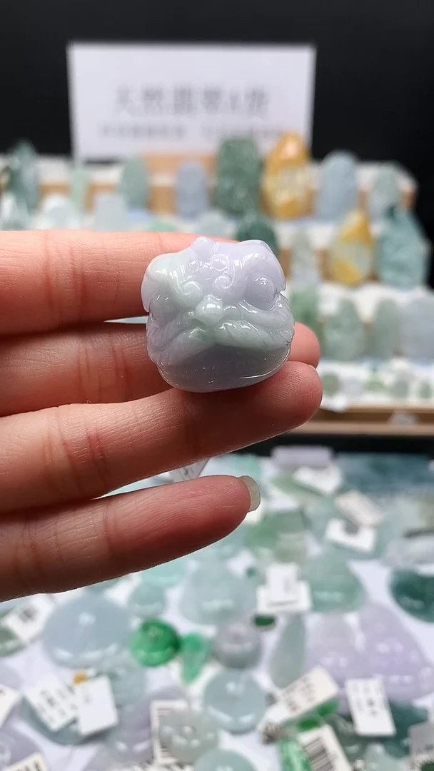 吊坠(不含链)未镶嵌翡翠61醒狮头