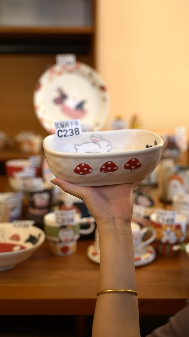 摆件C238阿满屋手工手作陶瓷