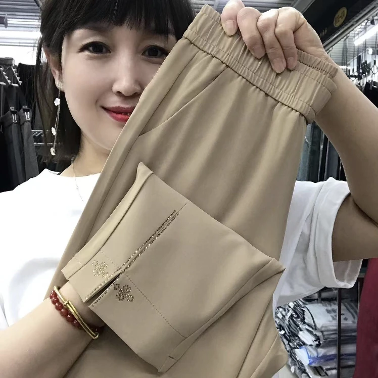 ZY688667#夏季新款休闲小脚裤(2尺8裤长)