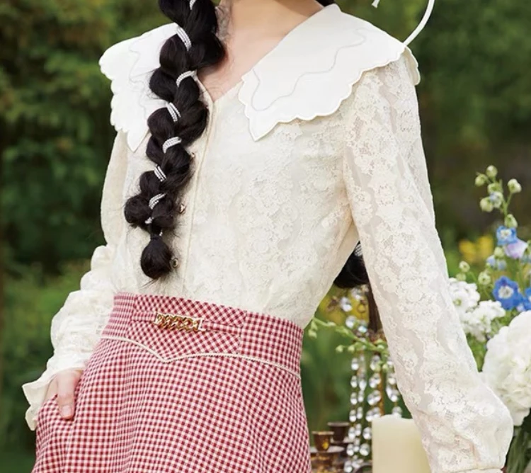 厂【一】凝脂杏女童春秋时尚衬衫货号FEJS112574（D034)