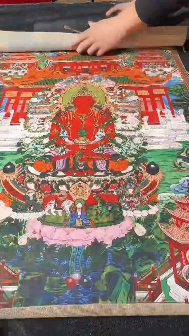 卷轴画藏式珍藏彩绘艺术馆98