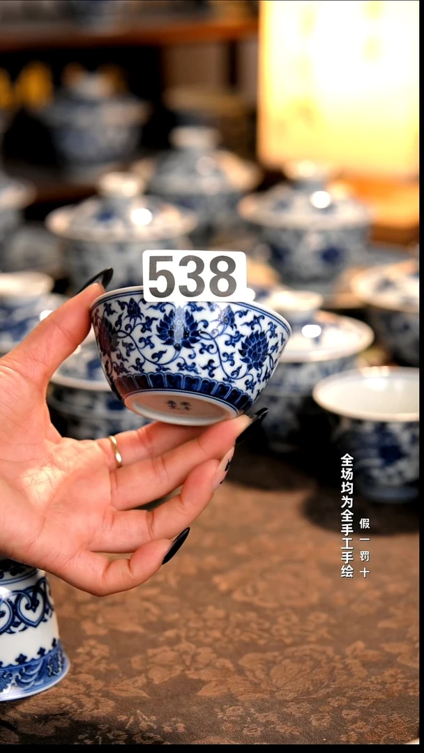 景德镇全手工手绘柴窑茶器福利