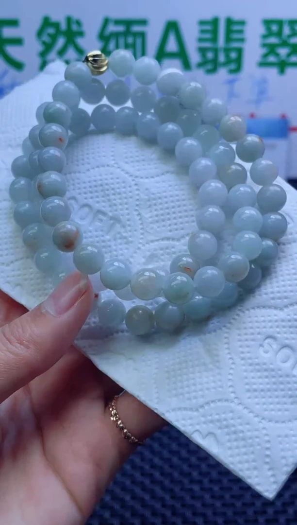 未镶嵌定制翡翠珠串