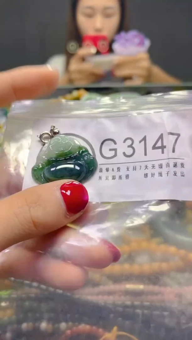 颈饰未镶嵌翡翠/G/翡翠A货，一件也是批发价