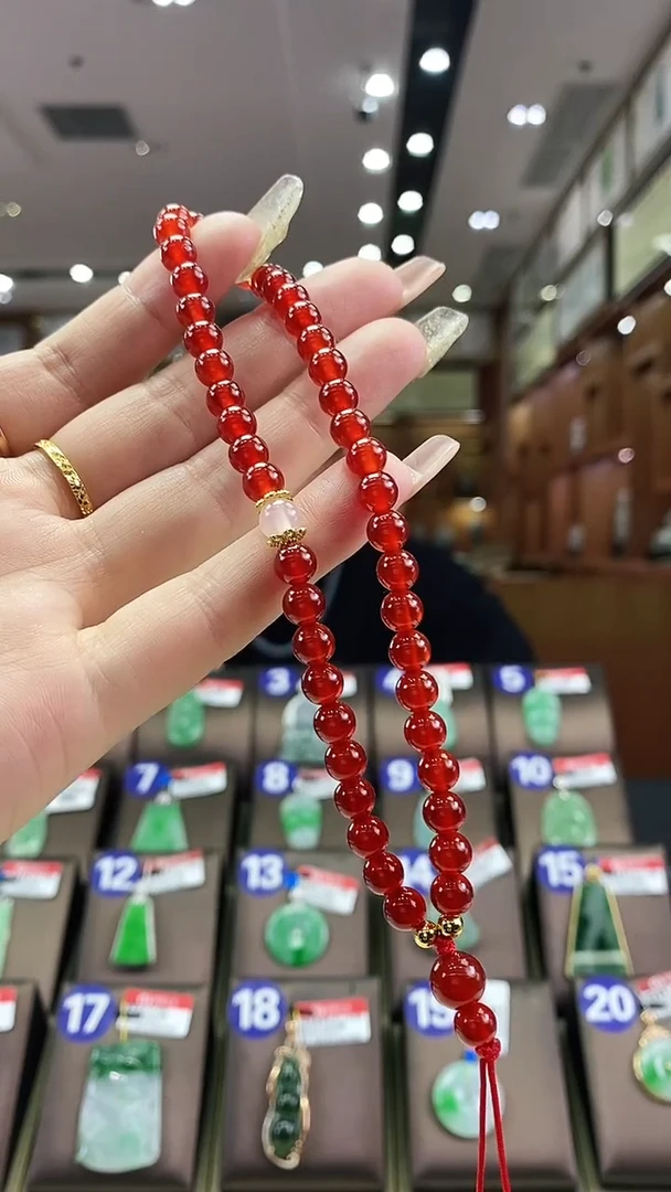 未镶嵌手链玛瑙/玉髓玛瑙手串