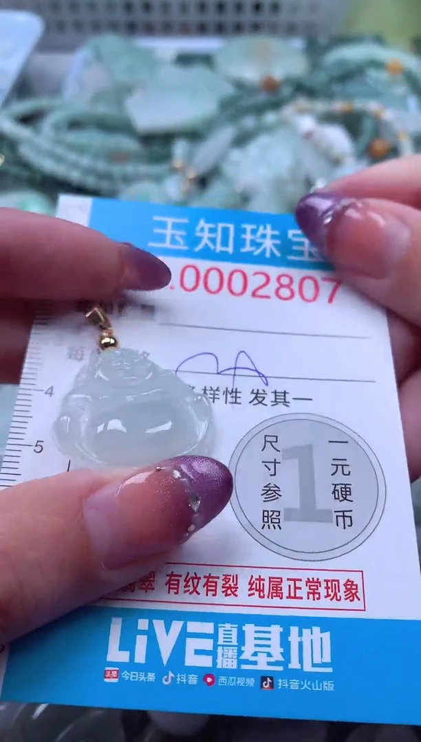 翡翠未镶嵌吊坠(不含链)2807