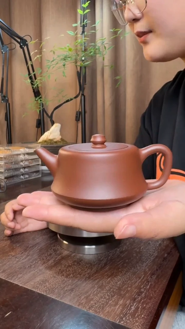 斌*柱础壶-半手精工制作（五号井红皮龙-50目）容量：160CC