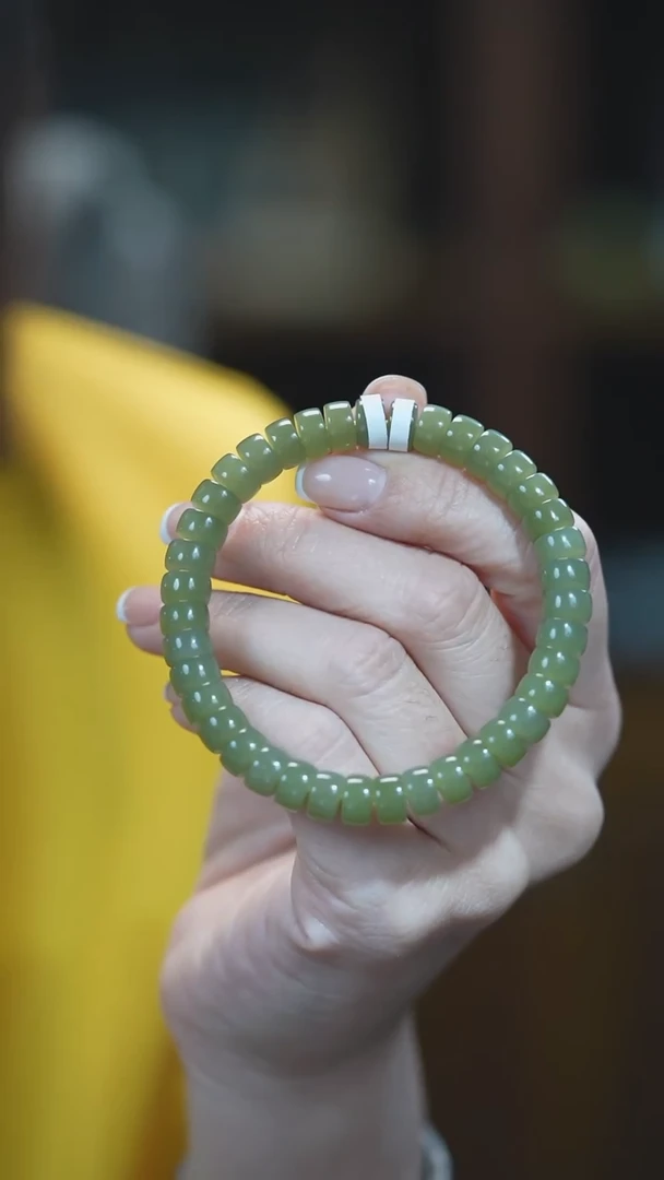 未镶嵌手串和田玉小药片