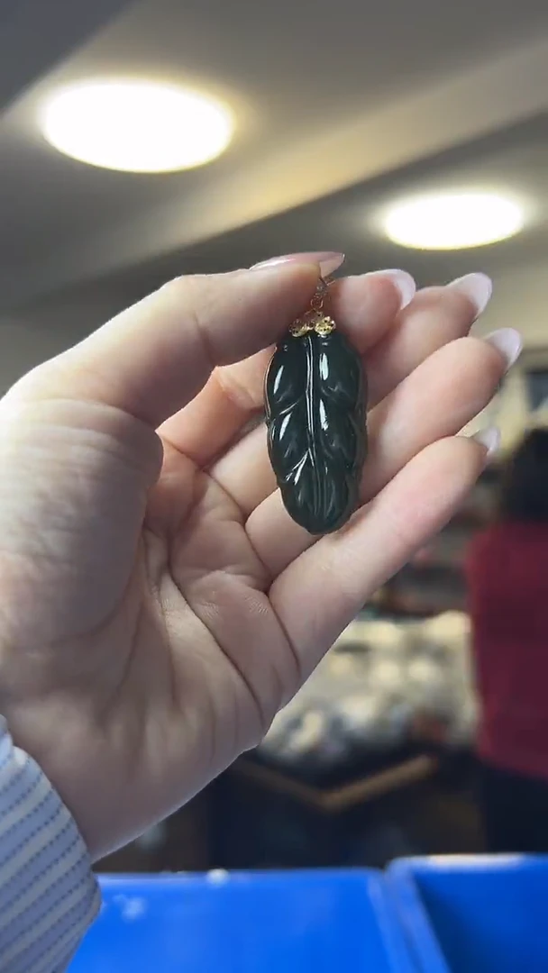 颈饰银S925镶嵌和田玉（多样性发一件）