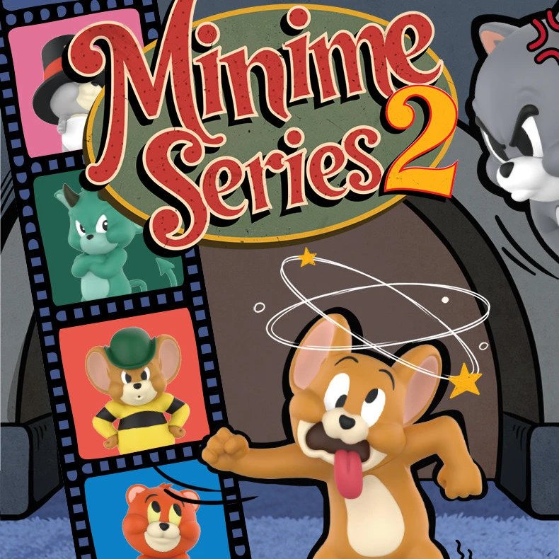 TOM and JERRY猫和老鼠Minime2萌粒盲盒手办生日礼物