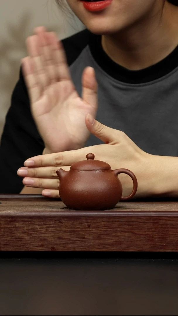 紫砂茶壶红降坡 文旦 全手工