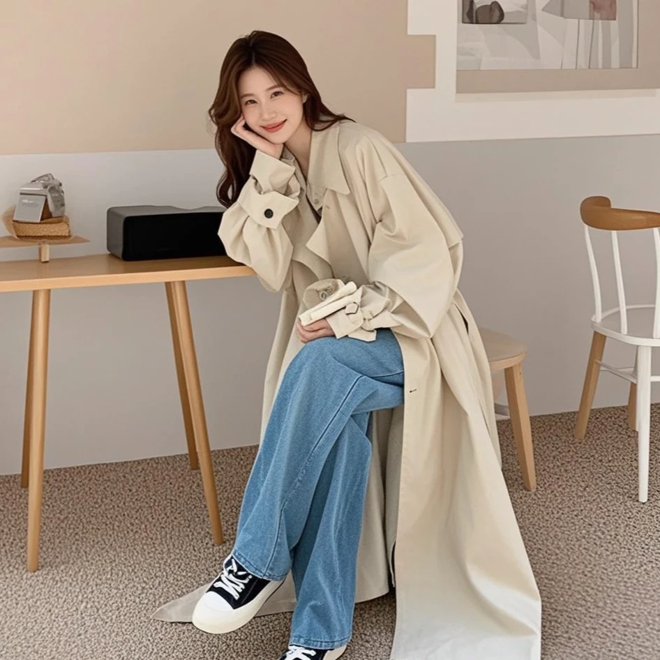 【叁羊家】非图片款，扣号模式春秋时尚百搭气质显瘦风衣（看好再拍）