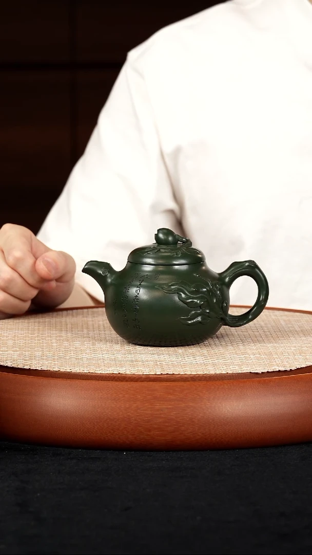 【k042】寿桃宜兴紫砂BJZ