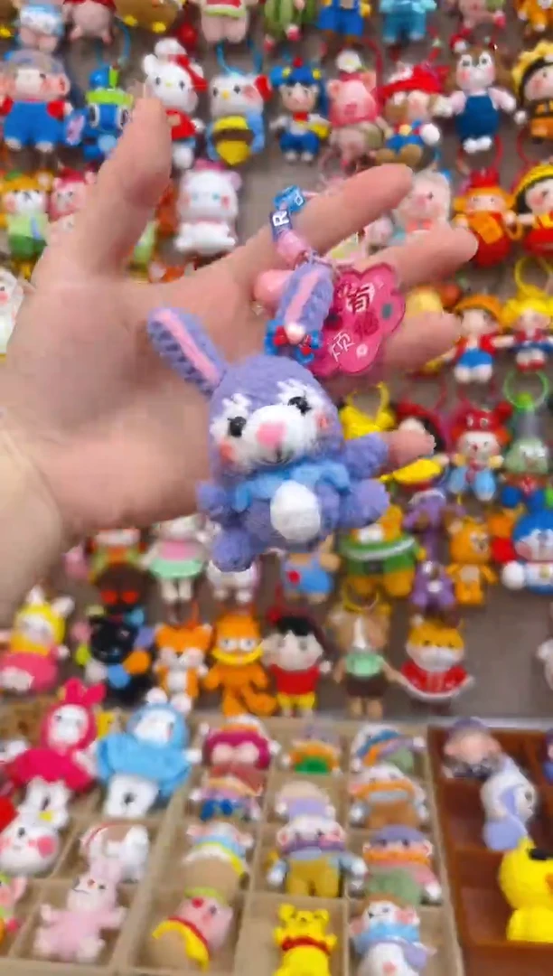 纯手工制作毛线钩织成品星黛露兔子