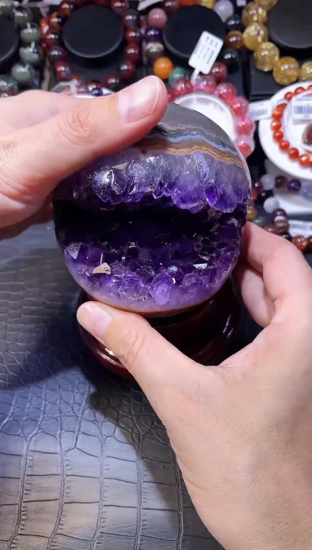 未镶嵌大型摆件（非配饰）紫晶紫晶洞摆件