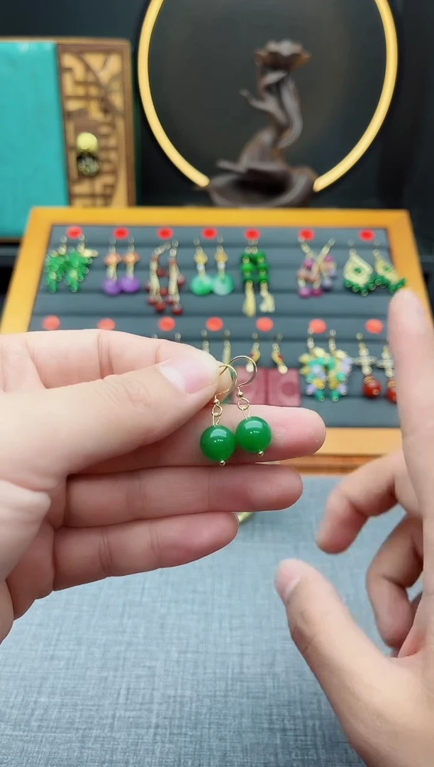 【闪购商品】玛瑙/玉髓耳钉银S925镶嵌825000