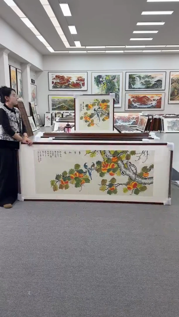 国画举**哥手绘219*88事事如意