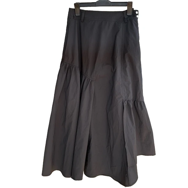 夏款女士前开叉半裙