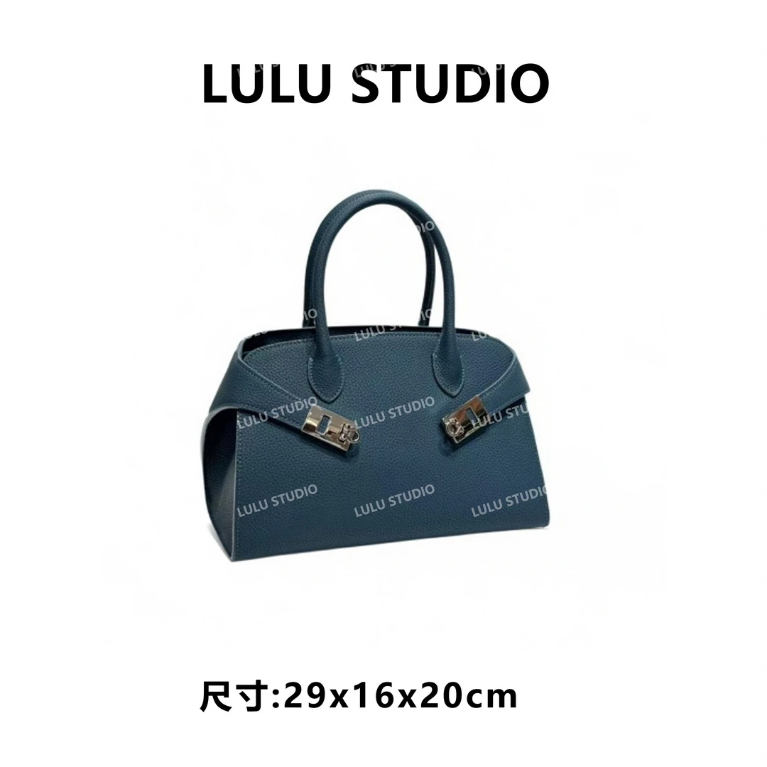 【RAIN.CUN】XKY-1208-孔雀蓝气质时尚百搭简约斜跨轻奢女包