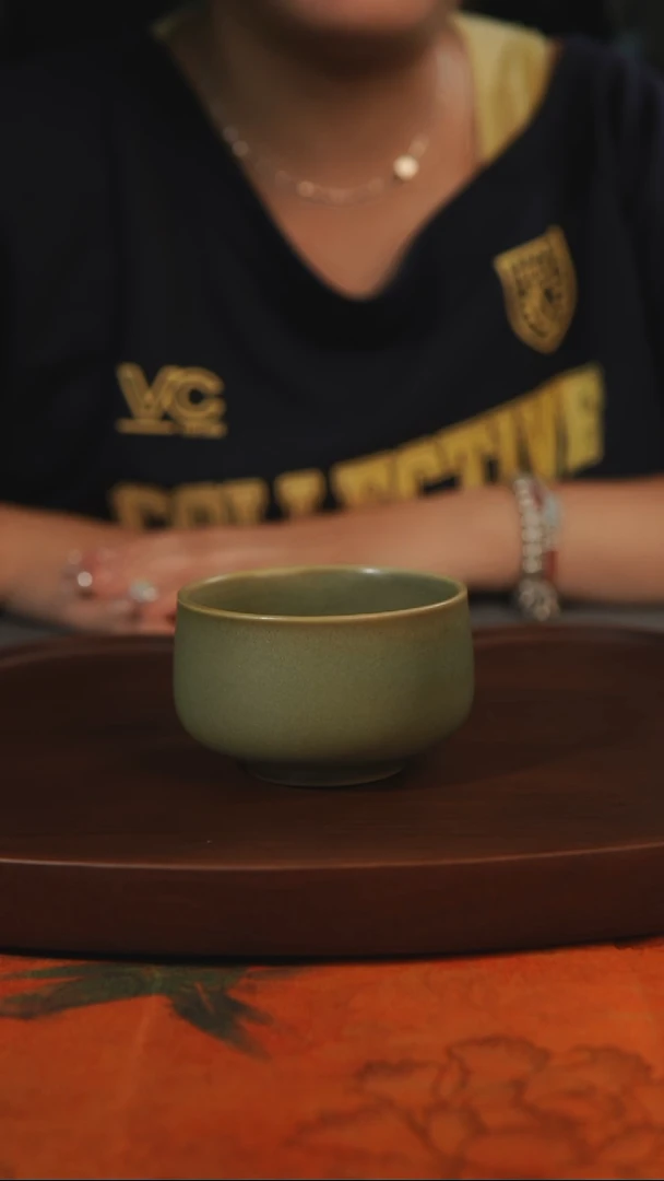 杯子禅定 柴烧全品一级 汝州原产地原矿仿古老釉