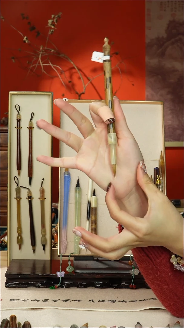 236号闪孤品高货毛笔链接 清水试笔 蘸墨不退