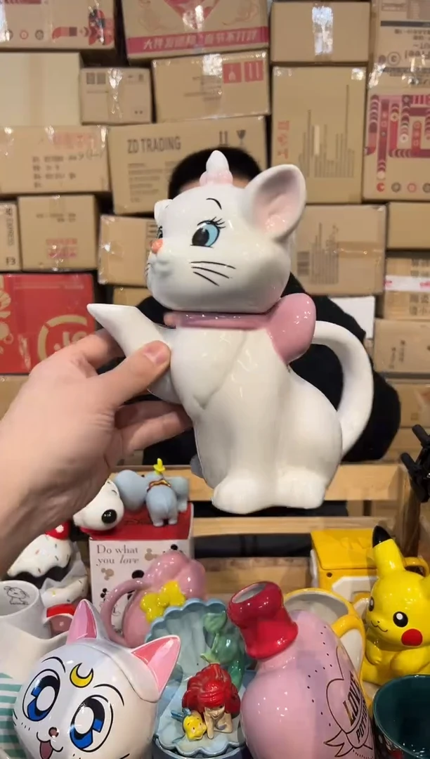 【闪购商品】杯立体玛丽猫茶壶