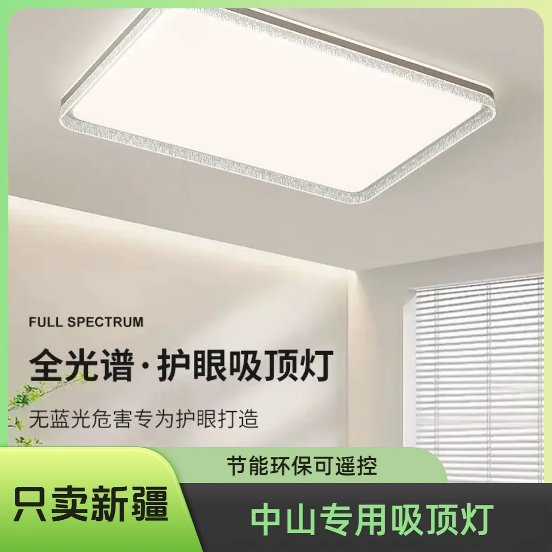 广东中山客厅专用灯节能吸顶灯客厅书房卧室家用简约长方形