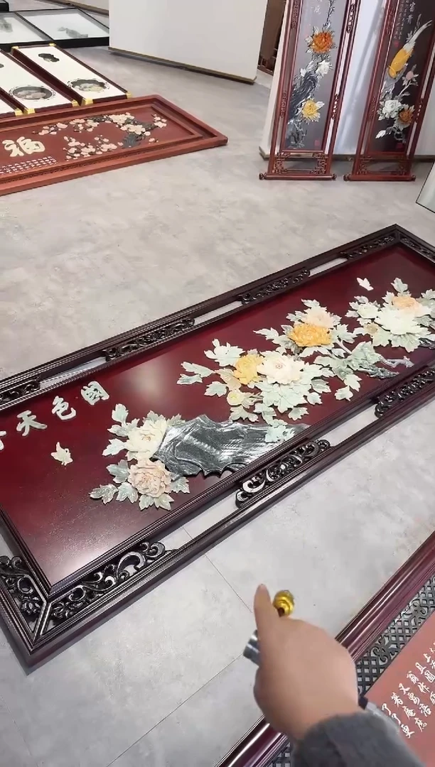 横款252*90全红木国色天香