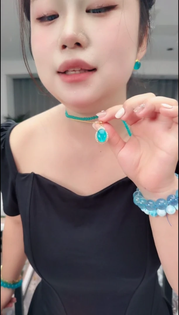 颈饰合金天河石0102天河石吊坠