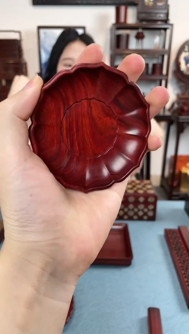 紫檀木类成套家具碟子