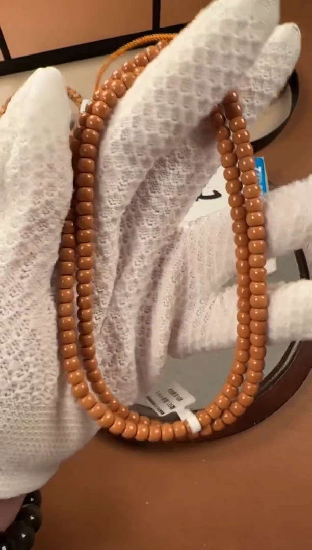 手串橄榄核5.3mm核尖老挝料108，老型珠，ss级老挝一代核料