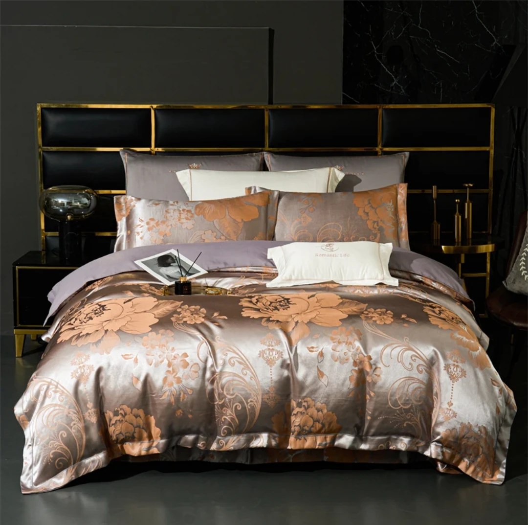 锦绣前程-轻奢提花床上四件套春夏秋冬不滑床