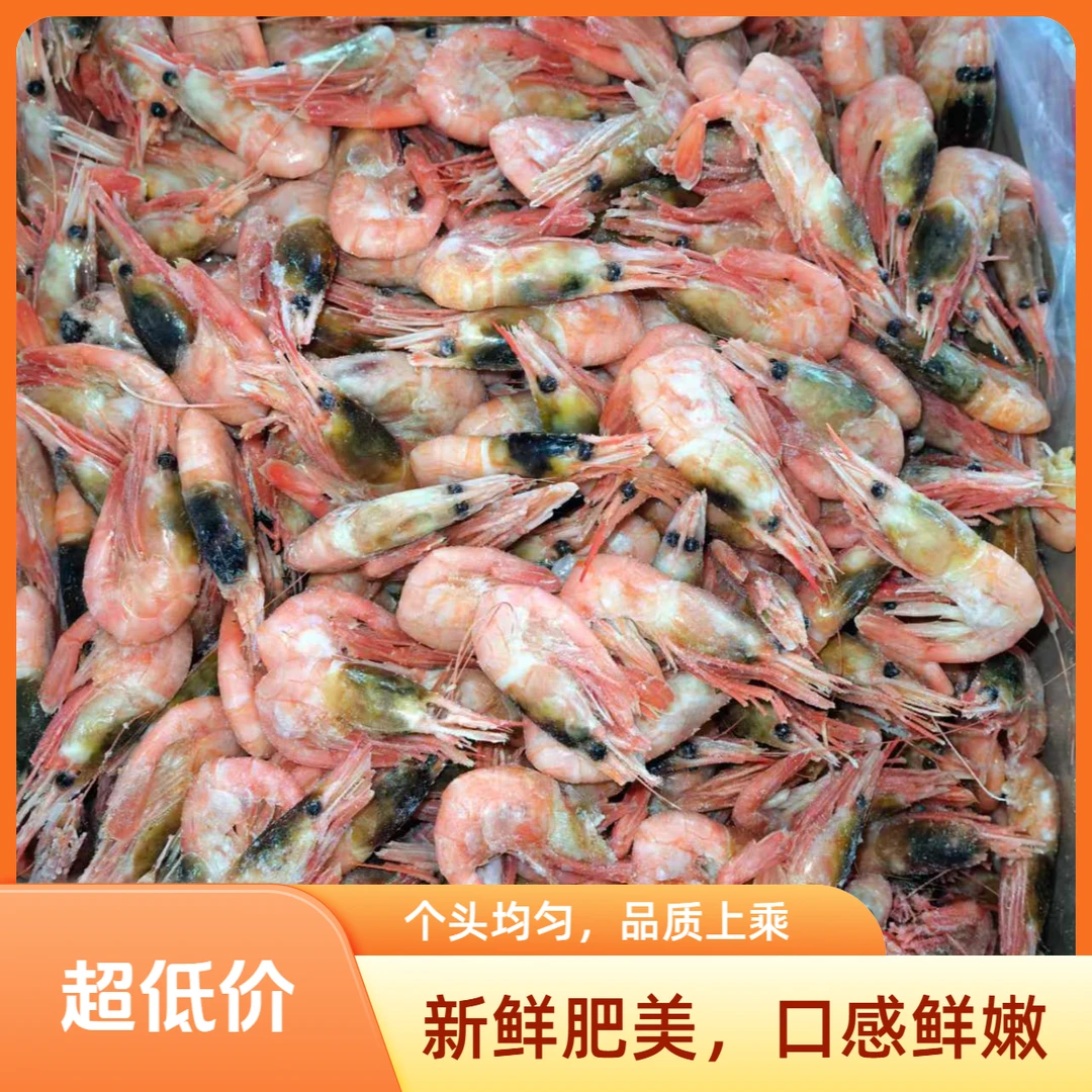 五斤海藻虾青头北极甜虾