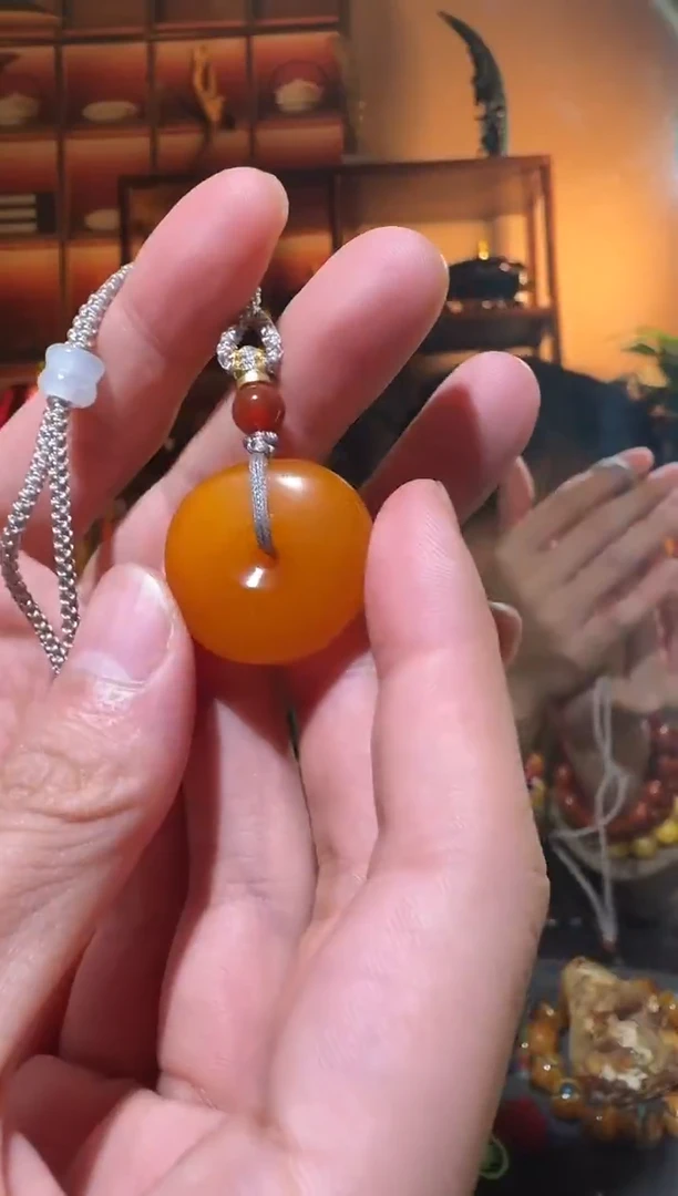 蜜蜡颈饰未镶嵌896天然蜜蜡珠宝奇石