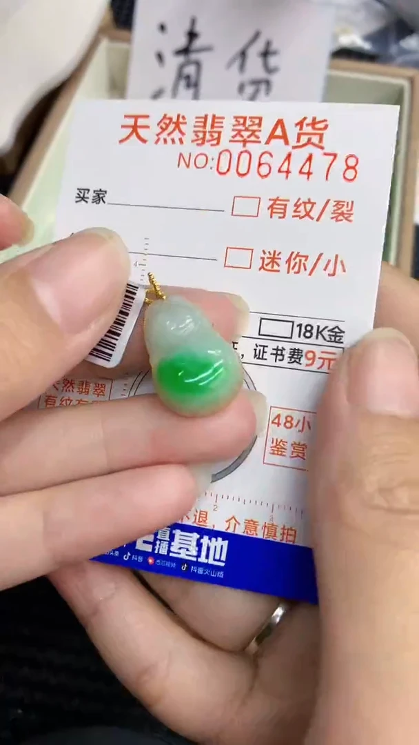 【闪购商品】翡翠颈饰18K金镶嵌            8