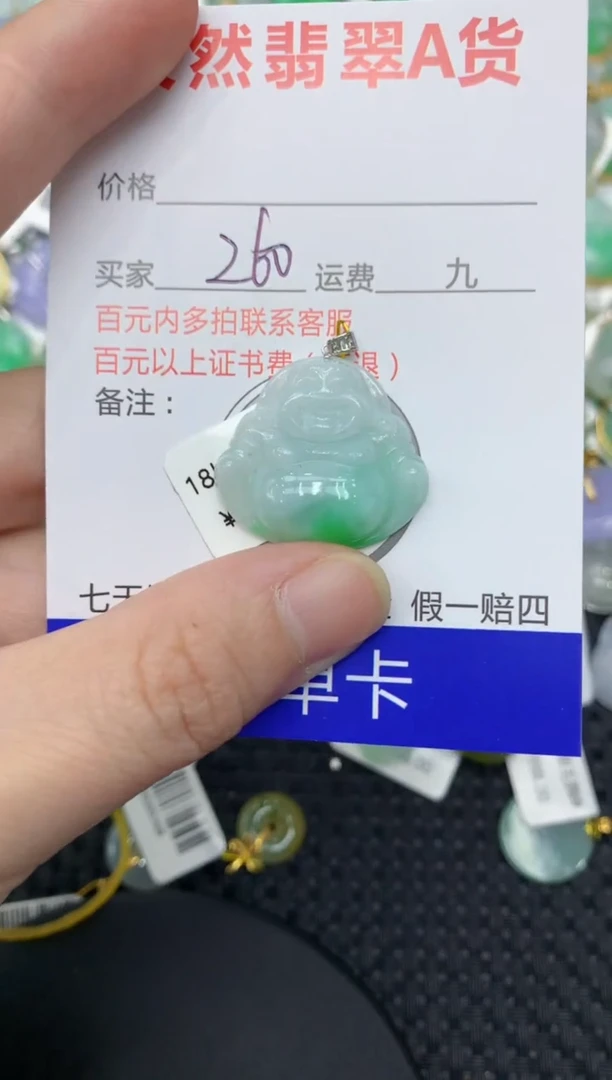 【闪购商品】翡翠颈饰18K金镶嵌11111111111