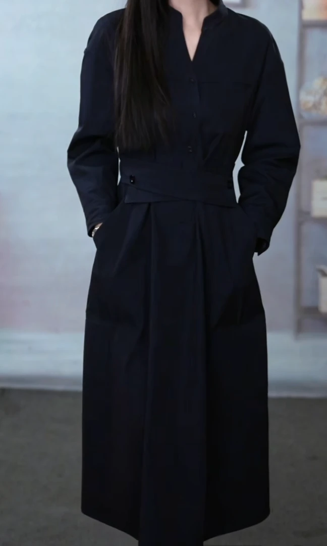 2025春季高端气质轻奢收腰显瘦新款连衣裙M-4XL法式