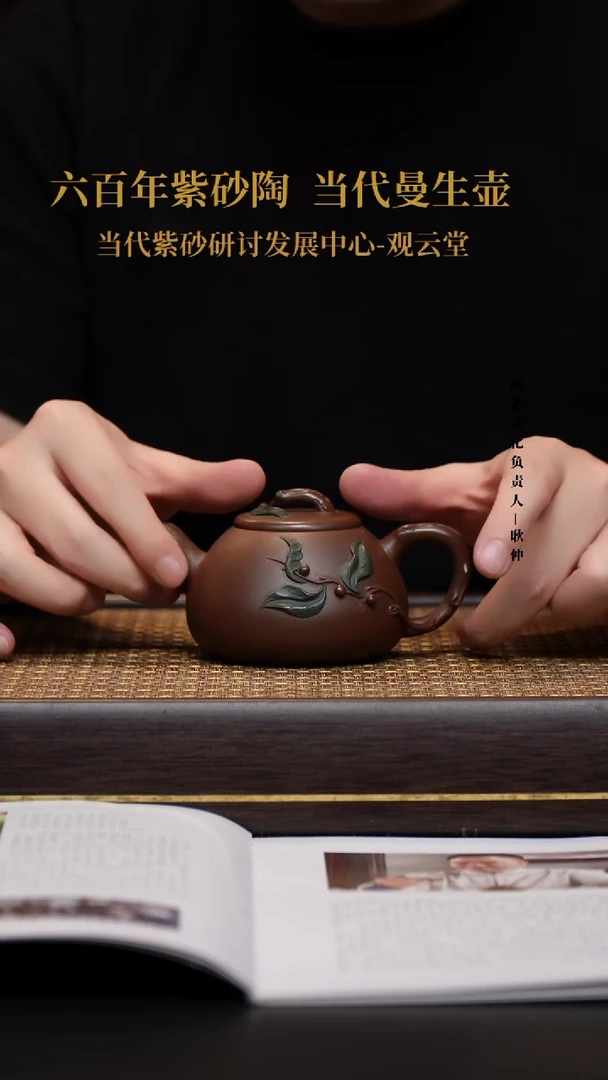 茶壶紫砂壶13 一叶知秋 180CC