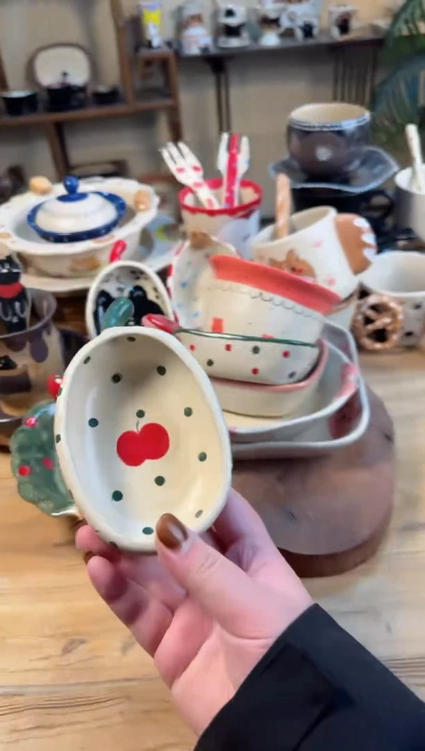 【闪购商品】苹果碗高温瓷器瓷器