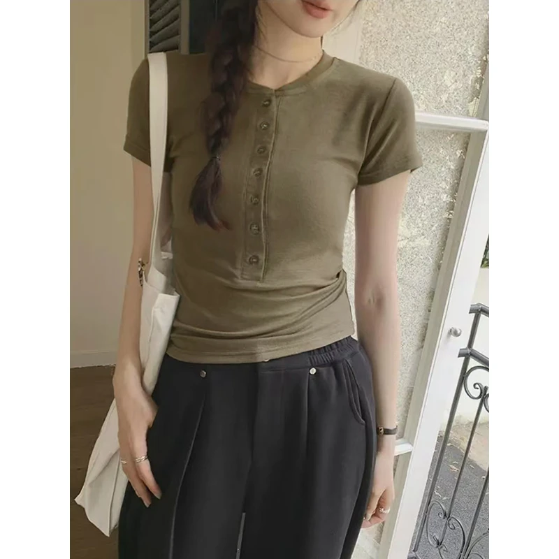 MosesQueen/魔西女王MosesQueen/魔西大码半短袖洋气T恤显瘦上衣