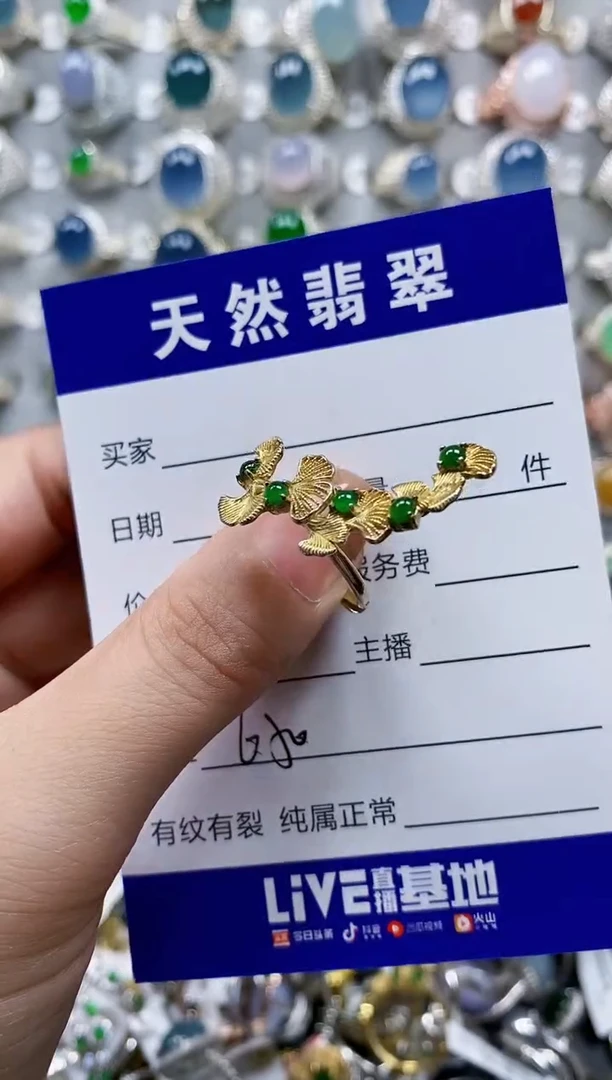 翡翠银S925镶嵌耳饰0650